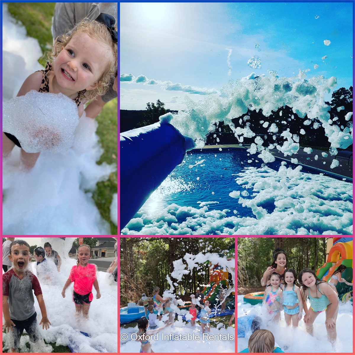 Super Foam Party 1.5 HR/3040 PEOPLE MAX Inflatable Rentals And Foam